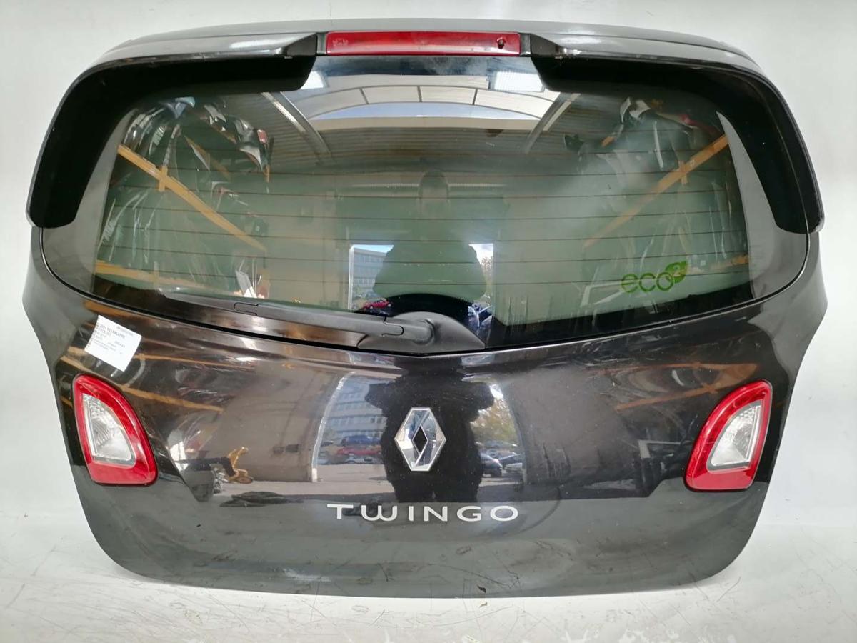 Renault Twingo 2 originla Stoßstange Stossfänger hinten NV676 schwarz Facelift Bj.2014